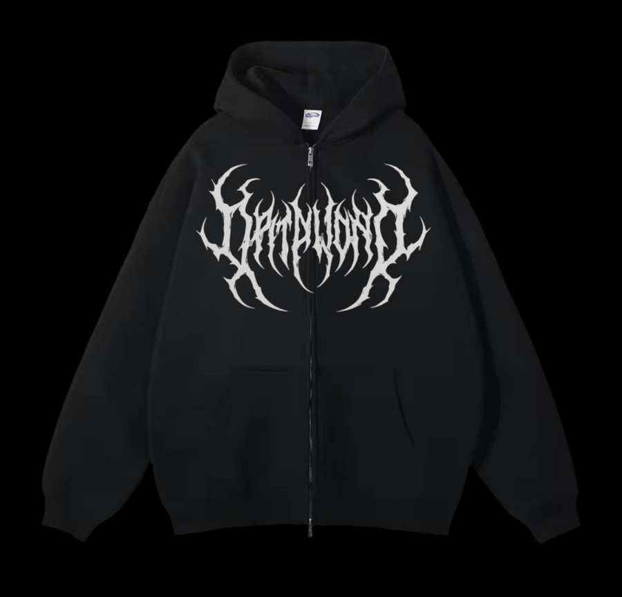 Noir Zip-up hoodie